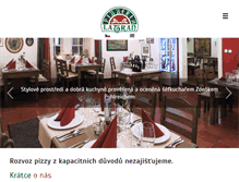 Tablet Screenshot of pizzerielatran.cz